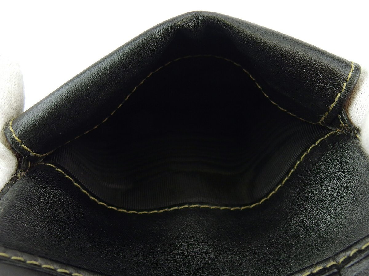 【30%OFFクーポン】フェンディ FENDI 三つ折り財布 ブロックチェック ブラック ベージュ レディース 中古_画像7