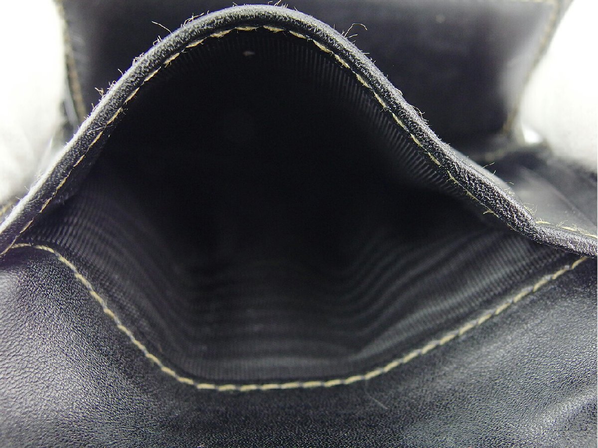 【30%OFFクーポン】フェンディ FENDI 三つ折り財布 ブロックチェック ブラック ベージュ レディース 中古_画像8