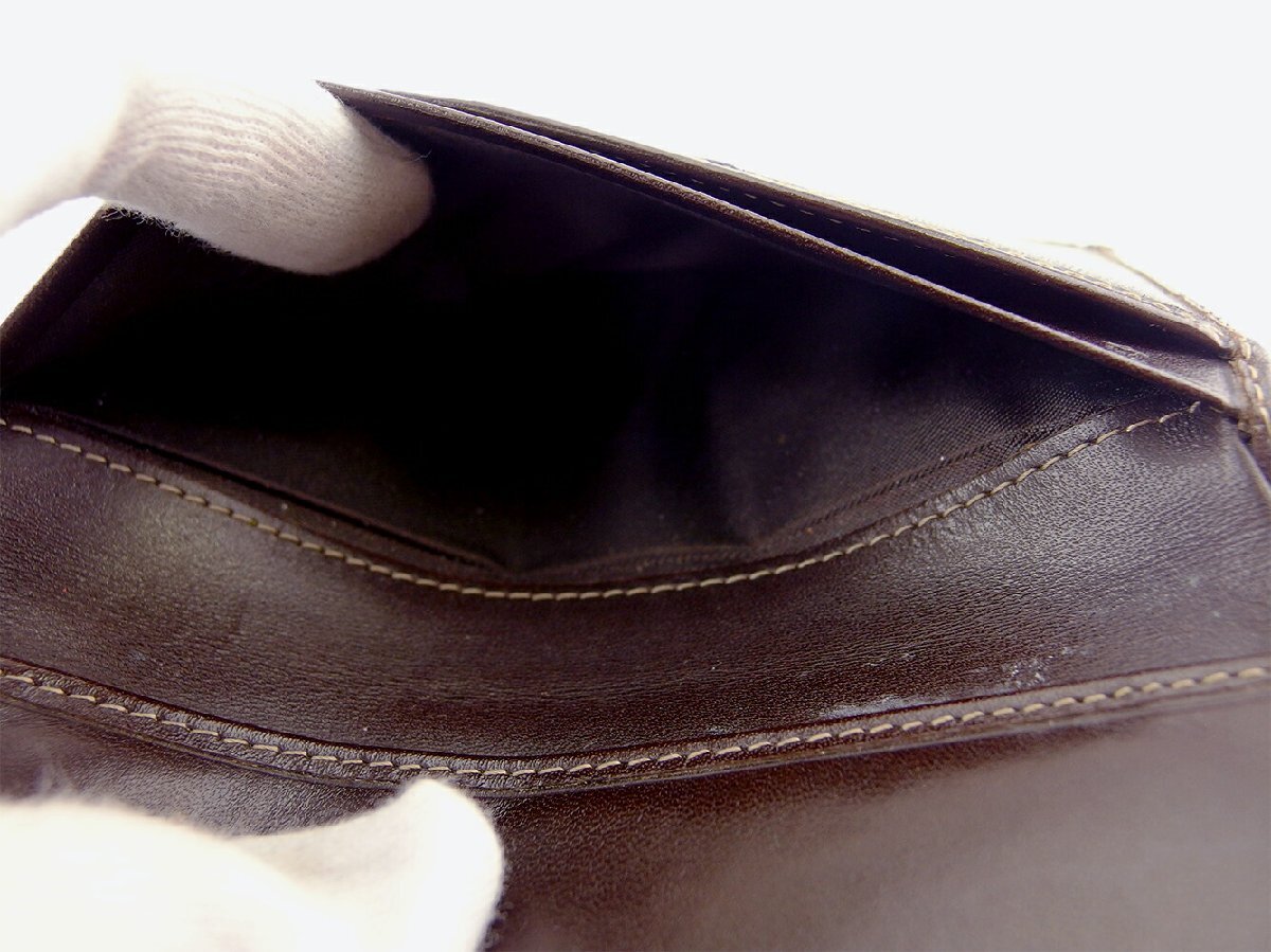 【30%OFFクーポン】フェンディ FENDI 三つ折り財布 ズッキーノ ベージュ ブラウン レディース 中古_画像9