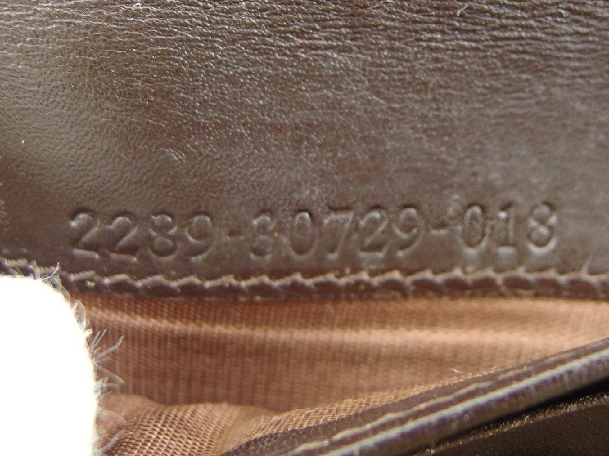 【30%OFFクーポン】フェンディ FENDI 三つ折り財布 ズッカ ブラック ベージュ ブラウン レディース 中古_画像9