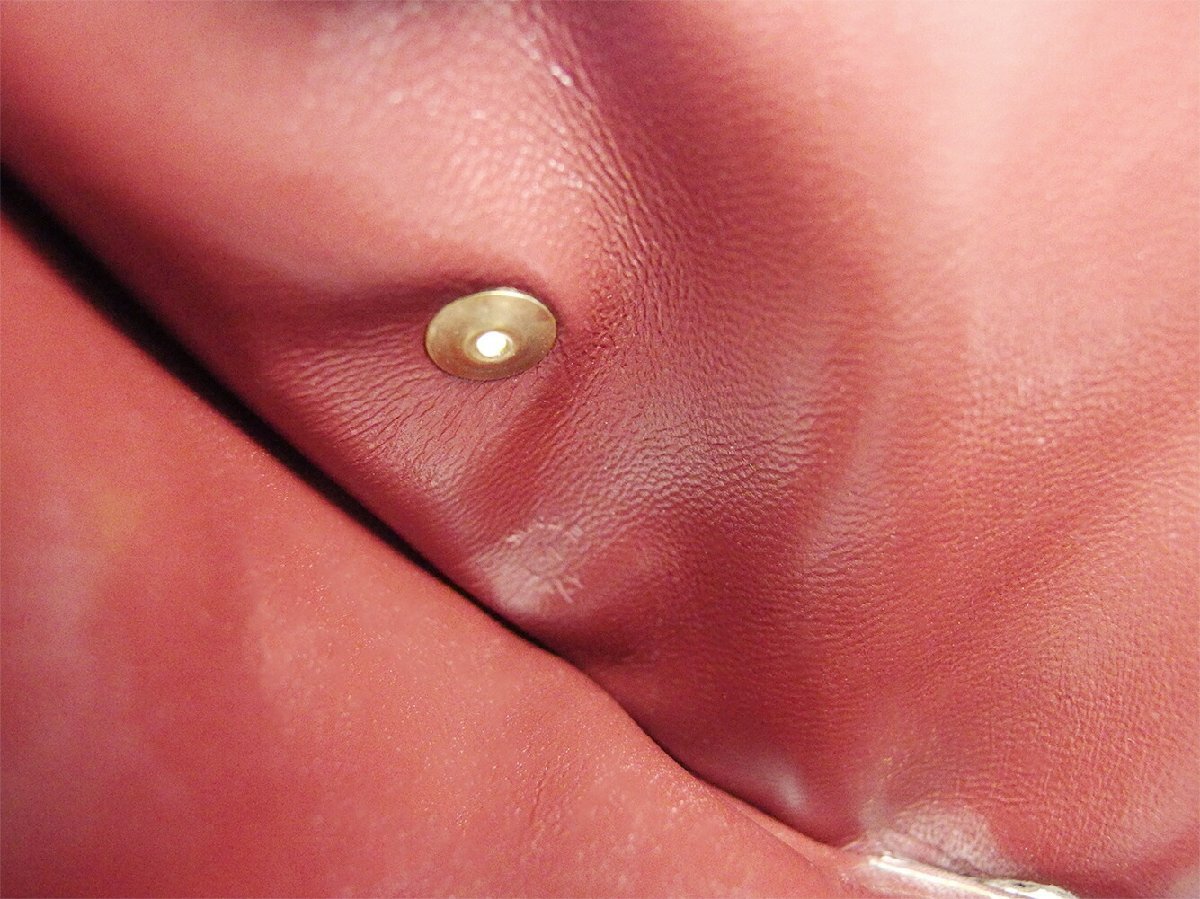 【30%OFFクーポン】カルティエ CARTIER 三つ折り財布 マストライン ボルドーゴールド レディース 中古_画像8