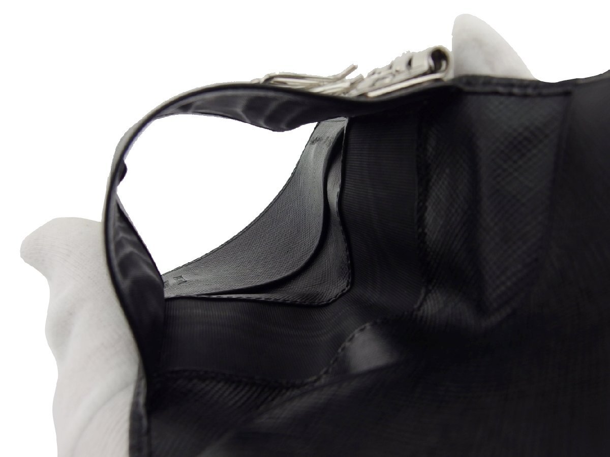 [30%OFF купон ] Prada PRADA чехол для ключей треугольник Logo черный женский б/у 