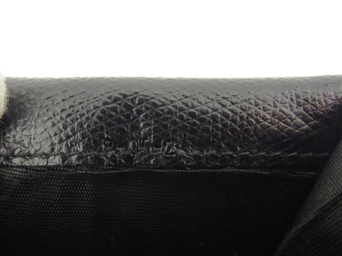 【ブラックフライデー30%OFFクーポン】フェンディ FENDI 三つ折り財布 FFプレート ブラック ゴールド レディース 中古_画像6