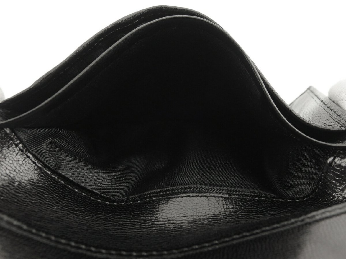 【ブラックフライデー30%OFFクーポン】フェンディ FENDI 三つ折り財布 FFプレート ブラック ゴールド レディース 中古_画像7