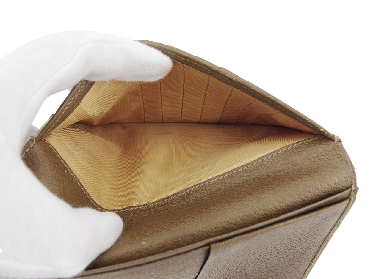 【ブラックフライデー30%OFFクーポン】グッチ GUCCI 札入れ ベージュ レディース 中古_画像6