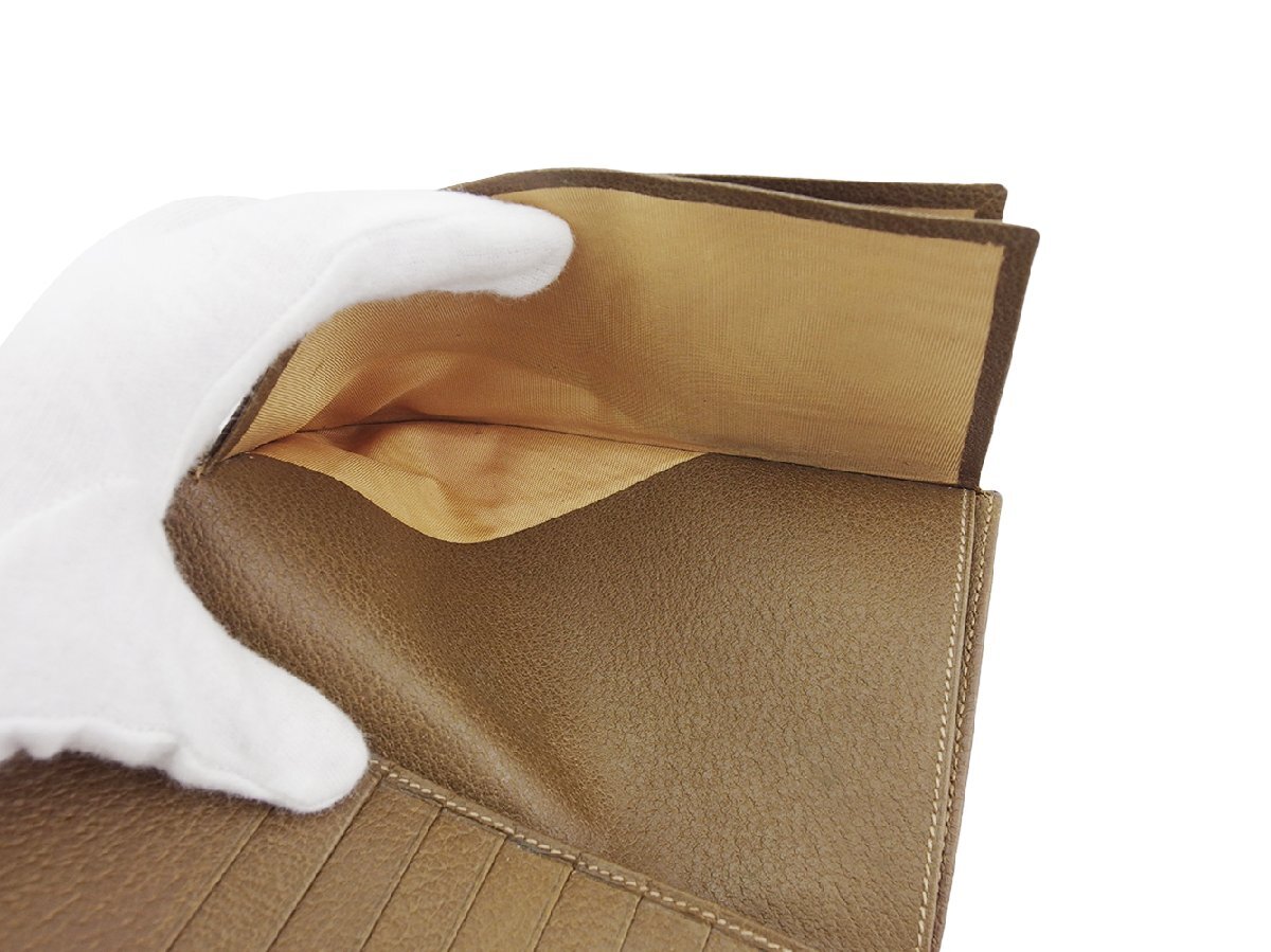 【ブラックフライデー30%OFFクーポン】グッチ GUCCI 札入れ ベージュ レディース 中古_画像7