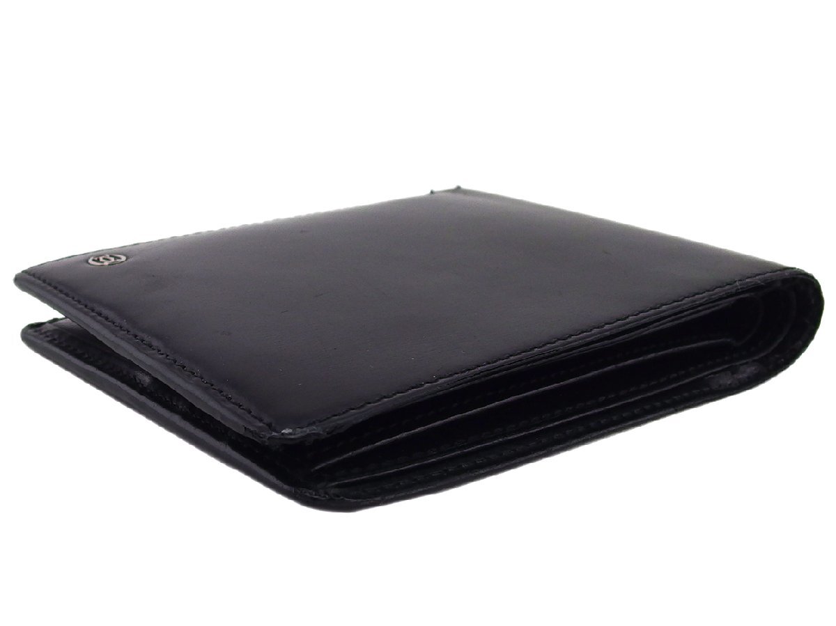 【ブラックフライデー30%OFFクーポン】カルティエ CARTIER 札入れ パシャ ブラック レディース 中古_画像3