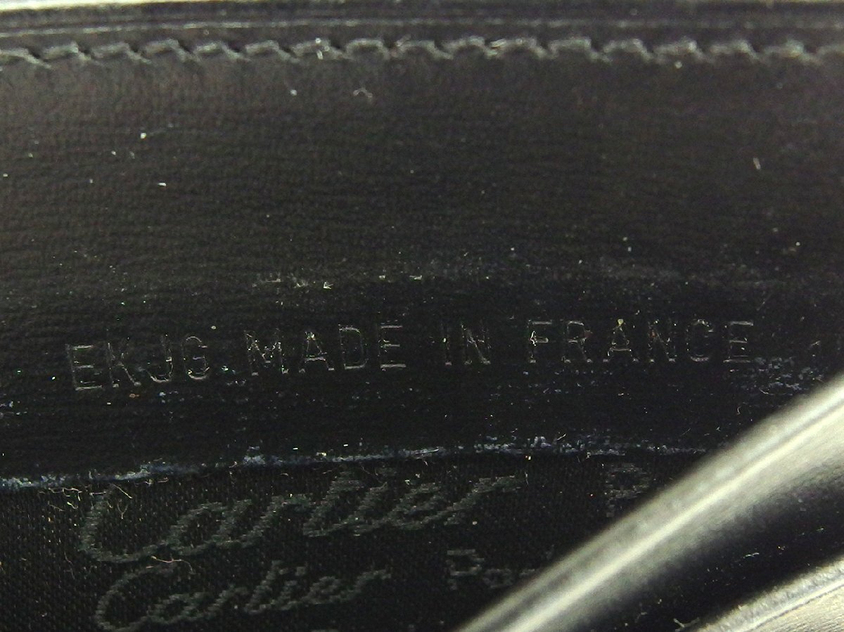 【ブラックフライデー30%OFFクーポン】カルティエ CARTIER 札入れ パシャ ブラック レディース 中古_画像8