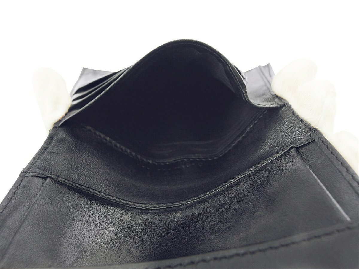 【ブラックフライデー30%OFFクーポン】フェンディ FENDI 三つ折り財布 ズッキーノ ブラウン ブラック レディース 中古_画像6