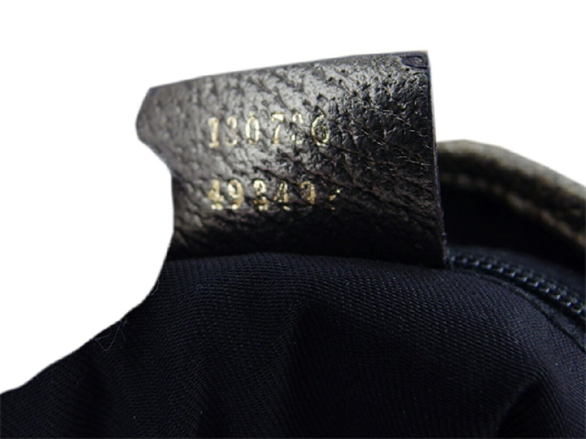 【ブラックフライデー30%OFFクーポン】グッチ GUCCI トートバッグ GGキャンバス ベージュ ゴールド系 レディース 中古_画像10