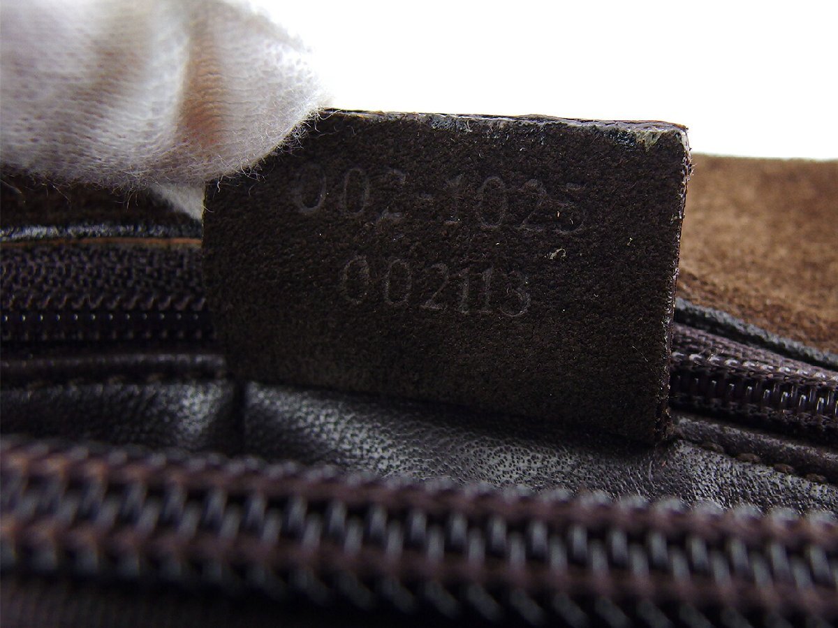 【ブラックフライデー30%OFFクーポン】グッチ GUCCI トートバッグ ビットモチーフハンドル ブラウン シルバー レディース 中古_画像10