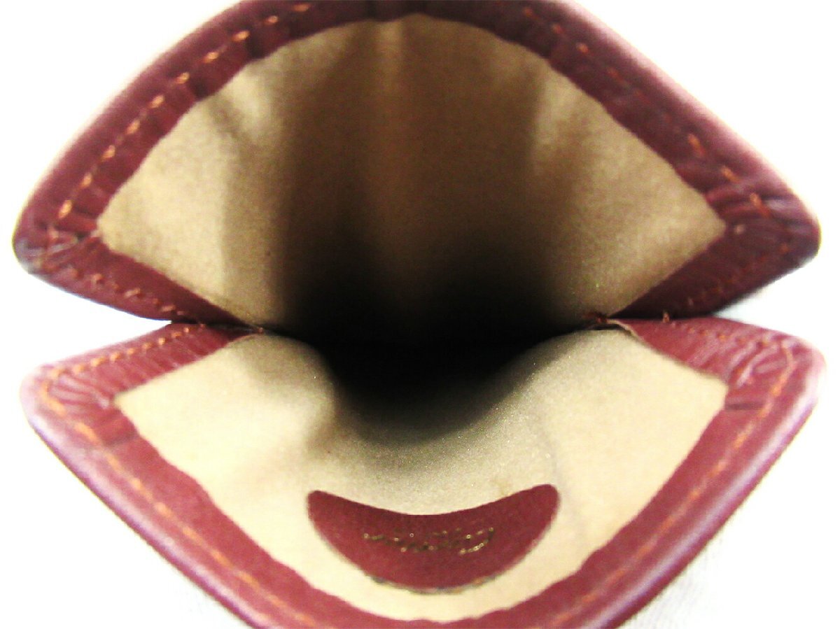 【ブラックフライデー30%OFFクーポン】カルティエ CARTIER メガネケース マストライン ボルドー レディース 中古_画像5