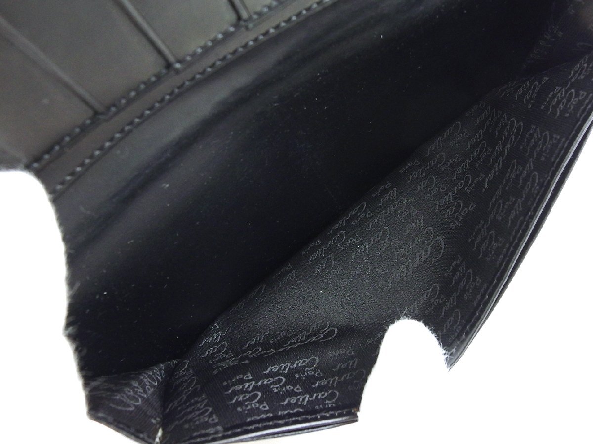 【ブラックフライデー30%OFFクーポン】カルティエ CARTIER 札入れ パシャ ブラック レディース 中古_画像5