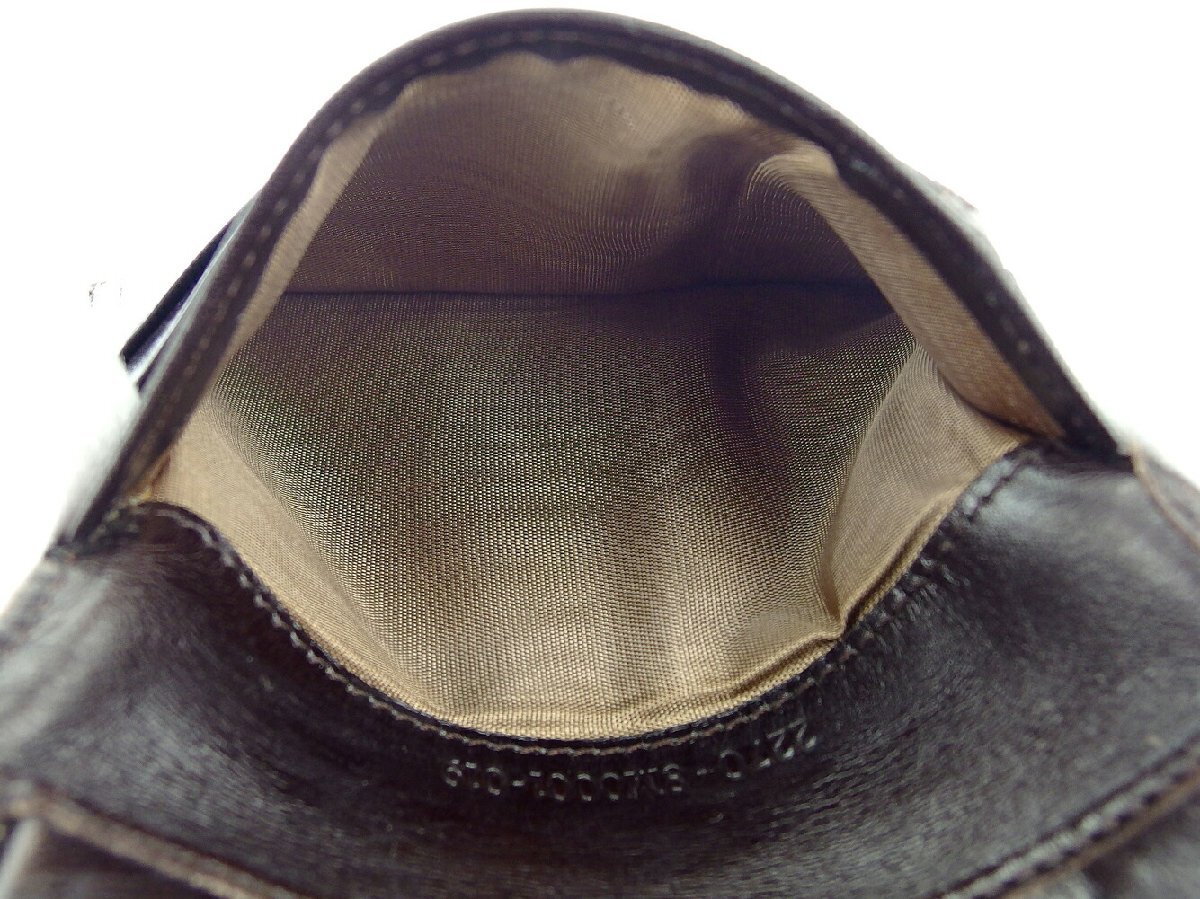 【ブラックフライデー30%OFFクーポン】フェンディ FENDI 三つ折り財布 ズッキーノ ベージュ ブラウン レディース 中古_画像9