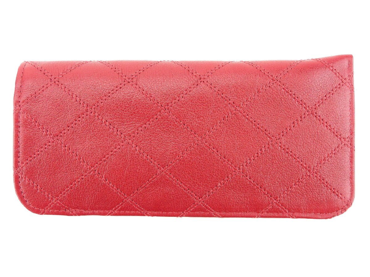 【ブラックフライデー30%OFFクーポン】シャネル メガネケース オールドシャネル レディース ビコローレ レッド 中古_画像2