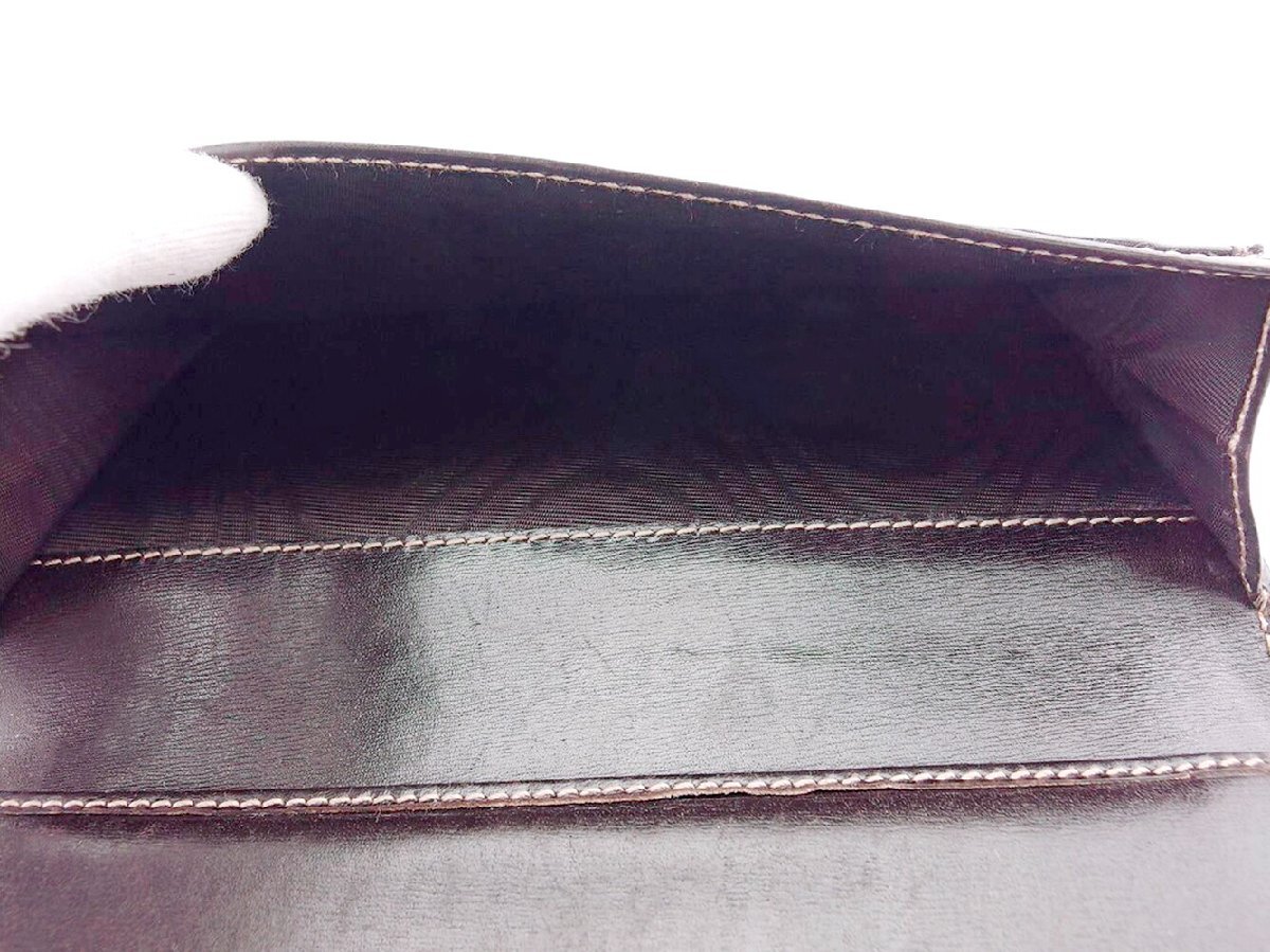 【ブラックフライデー30%OFFクーポン】グッチ GUCCI 三つ折り財布 GGプラス GGスプリーム ベージュ ブラウン レディース 中古_画像8