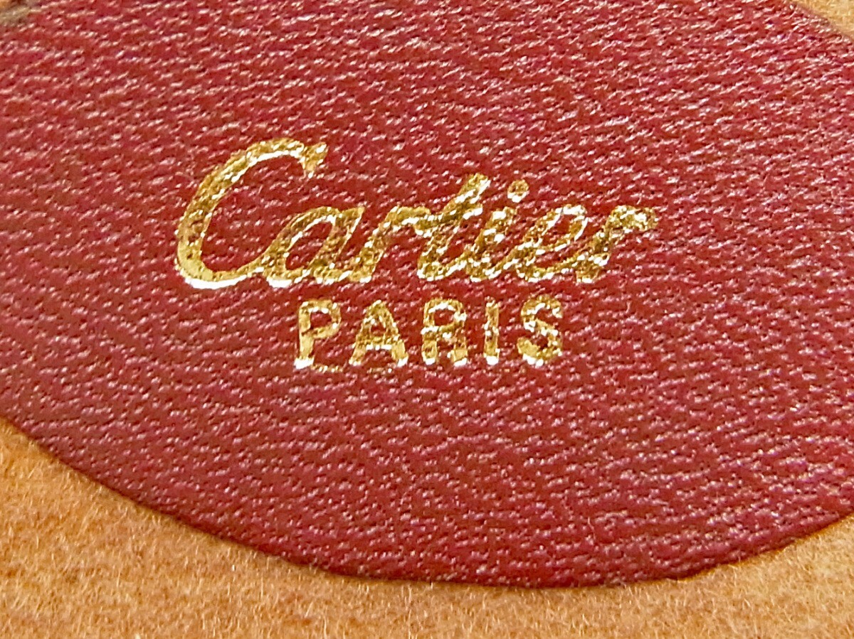 【ブラックフライデー30%OFFクーポン】カルティエ CARTIER メガネケース マストライン ボルドー レディース 中古_画像6