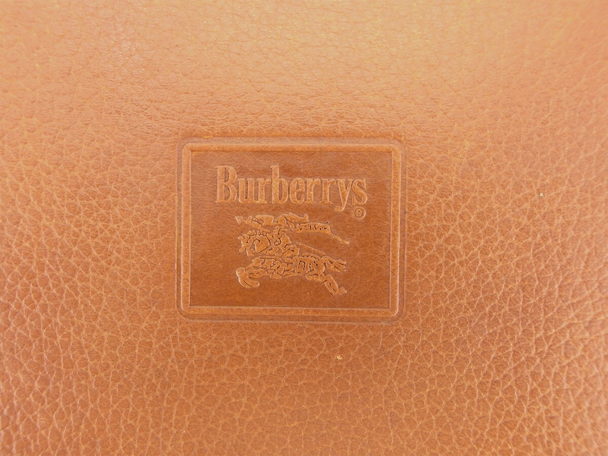 【ブラックフライデー30%OFFクーポン】バーバリー BURBERRY クラッチバッグ ノバチェック ブラウン レディース 中古_画像8