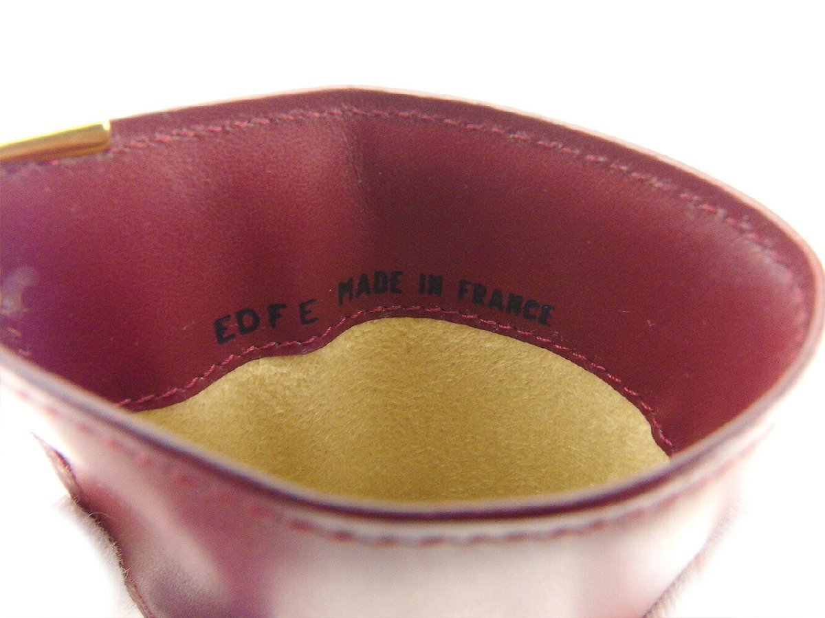 【ブラックフライデー30%OFFクーポン】カルティエ CARTIER メガネケース マストライン ボルドー ゴールド レディース 中古_画像7