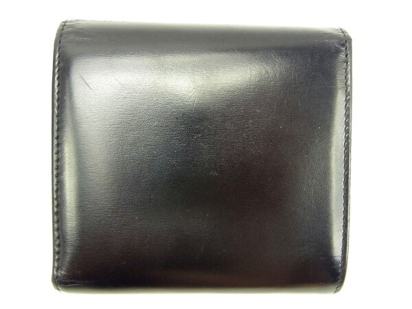 【30%OFFクーポン】カルティエ 三つ折り財布 レディース パンテール ブラック 中古_画像3