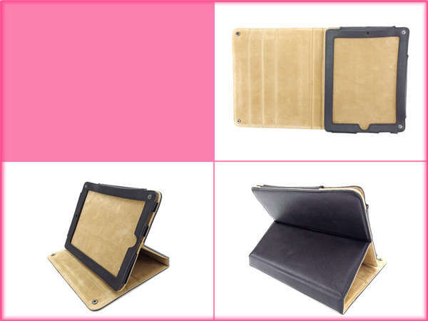 【30%OFFクーポン】トリバーチ iPadケース アイパッド レディース ロゴプレート ブラック×ブラックシルバー 中古_画像5