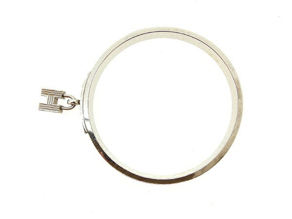 【30%OFFクーポン】エルメス バングル アクセサリー レディース ケリー ブラウン×シルバー 中古_画像2