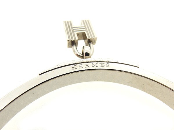 【30%OFFクーポン】エルメス バングル アクセサリー レディース ケリー ブラウン×シルバー 中古_画像5