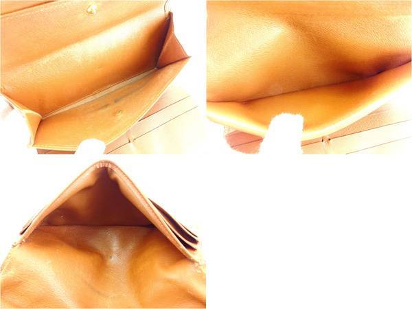 【30%OFFクーポン】ルイヴィトン 三つ折り財布 長財布 レディース /ポルトトレゾールインターナショナル モノグラム ブラウン 中古_画像6