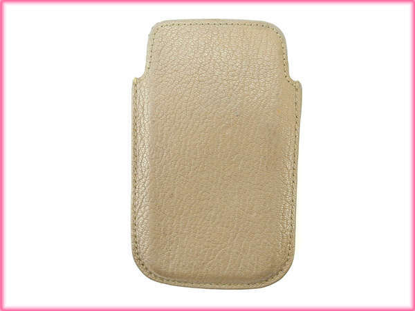 [30%OFF купон ] MiuMiu iPhone4/5/SE женский лента узор имеется заклепки серебряный б/у 