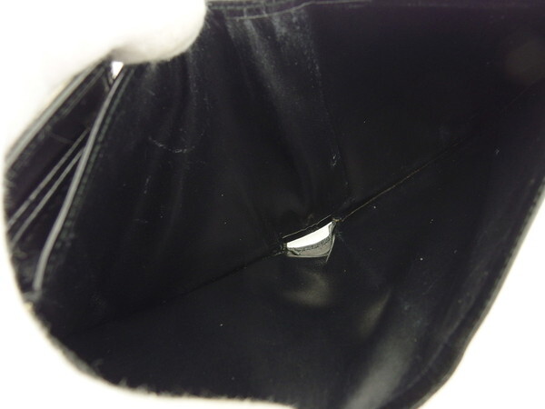 【30%OFFクーポン】カルティエ CARTIER 三つ折り財布 パンテール ブラック×ゴールド レディース 中古_画像5