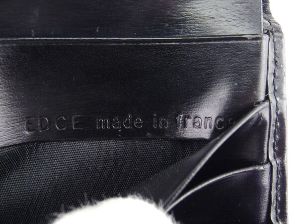 【30%OFFクーポン】カルティエ CARTIER 三つ折り財布 パンテール ブラック×ゴールド レディース 中古_画像8