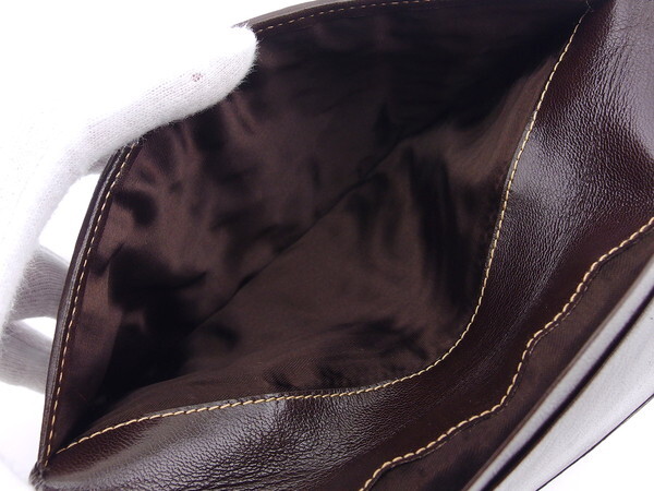 【ブラックフライデー30%OFFクーポン】ア・テストーニ a.testoni 札入れ MARRONE レディース 中古_画像7