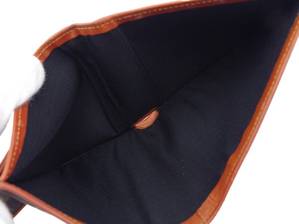 【ブラックフライデー30%OFFクーポン】フェンディ FENDI 札入れ ペカン　ブロックチェック ライトブラウン　ブラック レディース 中古_画像5