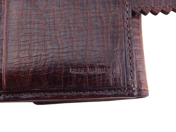 【ブラックフライデー30%OFFクーポン】フェンディ FENDI 三つ折り財布 ブラウン×ゴールド レディース 中古_画像8