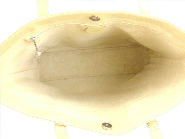 【ブラックフライデー30%OFFクーポン】グッチ トートバッグ ショルダーバッグ レディース ロゴプレート ベージュ×ブラック 中古_画像5