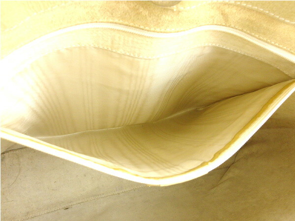 【ブラックフライデー30%OFFクーポン】グッチ トートバッグ ショルダーバッグ レディース ロゴプレート ベージュ×ブラック 中古_画像6