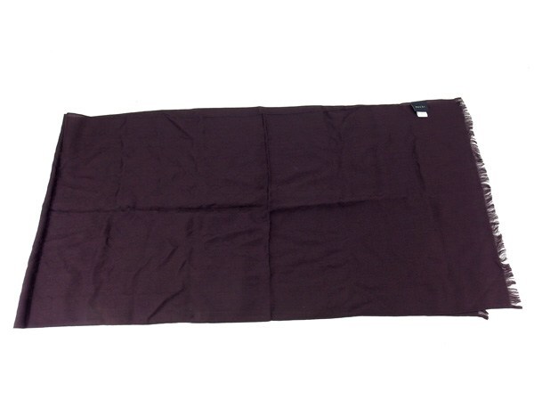 【ブラックフライデー30%OFFクーポン】グッチ マフラー フリンジ付き レディース GG柄 ダークブラウン 中古_画像4