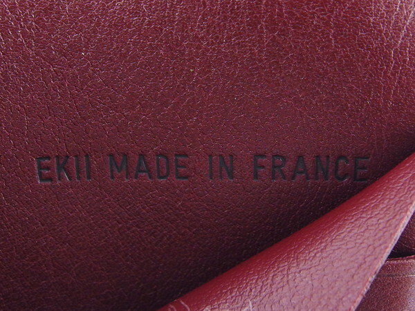 【ブラックフライデー30%OFFクーポン】カルティエ CARTIER 札入れ ボルドー×シルバー レディース 中古_画像8