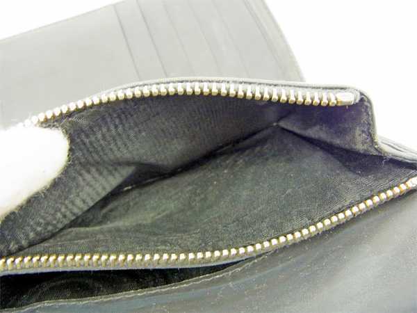 【ブラックフライデー30%OFFクーポン】ミュウミュウ 三つ折り財布 レディース クロコダイル型押し グレー 中古_画像5