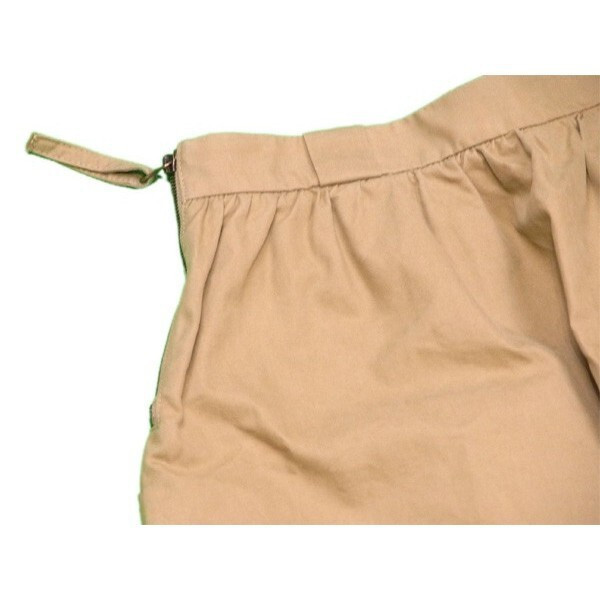 【30%OFFクーポン】シーバイクロエ スカート フレアー レディース ウエストギャザー ビックポケット キャメル 中古_画像5