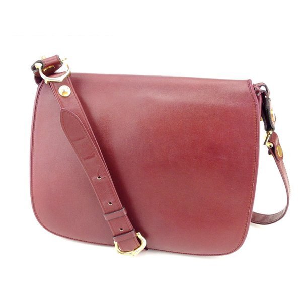 【30%OFFクーポン】カルティエ ショルダーバッグ 斜めがけショルダー レディース マストライン ボルドー 中古_画像1