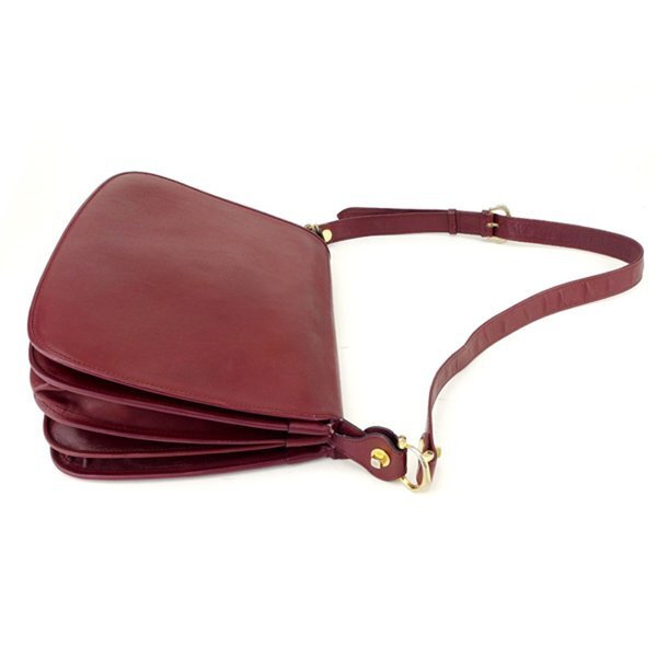 【30%OFFクーポン】カルティエ ショルダーバッグ 斜めがけショルダー レディース マストライン ボルドー 中古_画像3