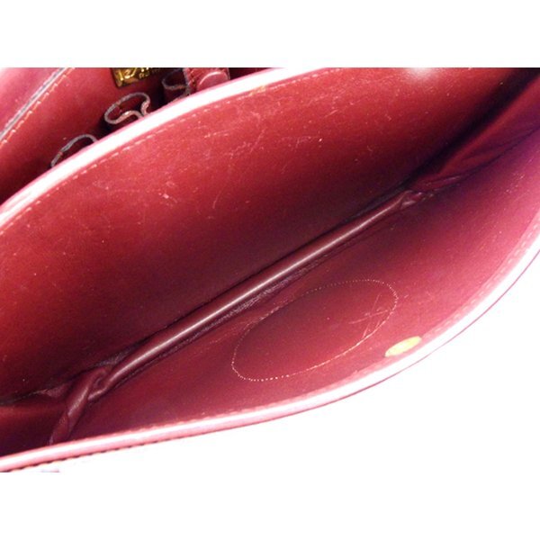 【30%OFFクーポン】カルティエ ショルダーバッグ 斜めがけショルダー レディース マストライン ボルドー 中古_画像7