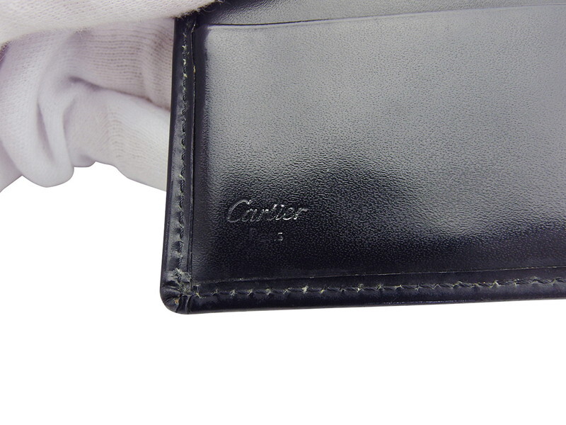 【30%OFFクーポン】カルティエ 三つ折り 財布 レディース メンズ ラブコレクション Cartier 中古_画像7