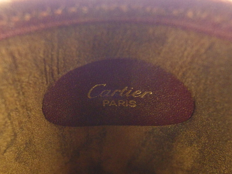 【ブラックフライデー30%OFFクーポン】カルティエ メガネケース サングラスケース レディース マストライン Cartier 中古_画像5