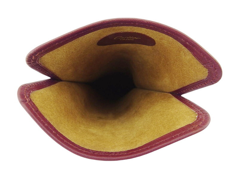 【ブラックフライデー30%OFFクーポン】カルティエ メガネケース 眼鏡 ケース レディース メンズ マストライン Cartier 中古_画像5