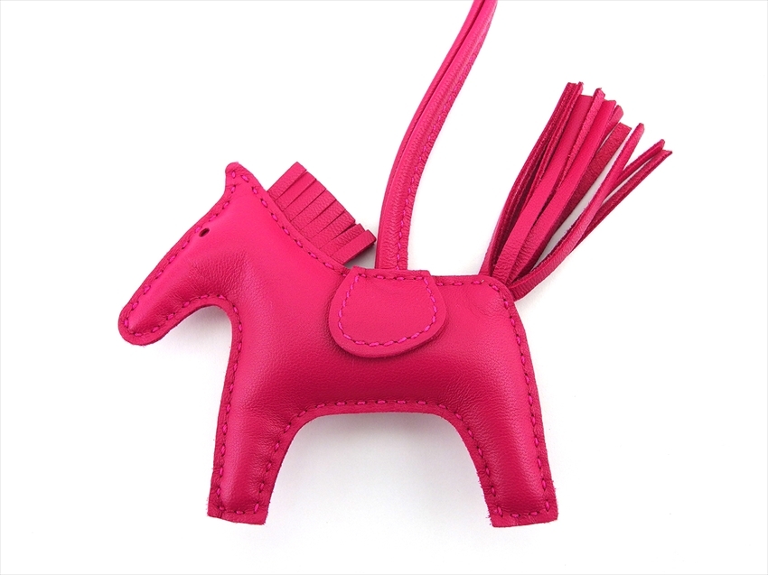 【10%OFFクーポン】エルメス HERMES キーホルダー ロデオチャームPM ローズメキシコ (ピンク) レディース 中古_画像2