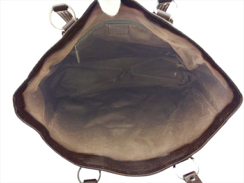 【ブラックフライデー30%OFFクーポン】グッチ GUCCI トートバッグ GG柄 GG柄 ベージュ×ブラウン レディース 中古_画像6