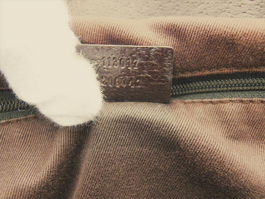 【ブラックフライデー30%OFFクーポン】グッチ GUCCI トートバッグ GG柄 GG柄 ベージュ×ブラウン レディース 中古_画像10