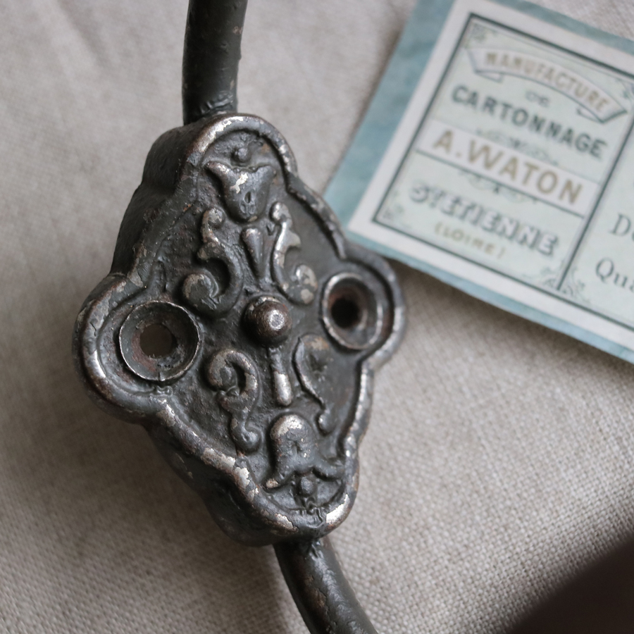 [鉄製 1920年 アトリエ ]フランス コートフック 装飾 アールヌーボー コートハンガー アイアン フック ハンガー フランスアンティーク #2_画像4